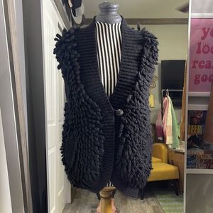 EUC Rebecca Taylor large knit vest Size: XS